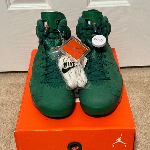 Men’s Size 12 Air Jordan Retro 6 Gatorade Green NRG Deadstock